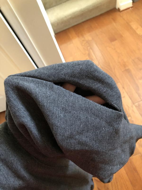 Hole in sleeve at the seam after one wash