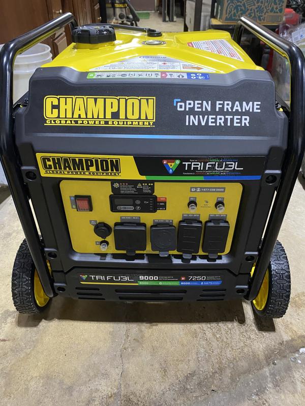 9000W Electric Start Tri Fuel Open Frame Inverter with CO Shield