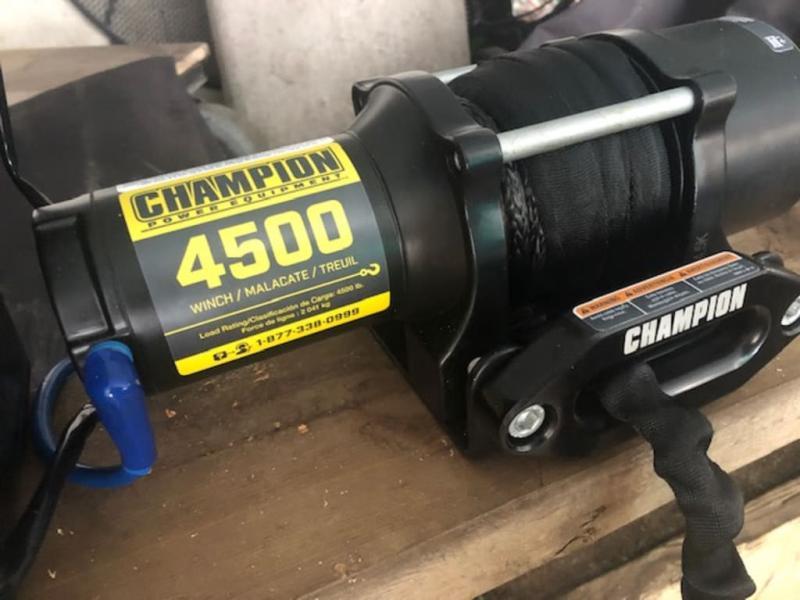 My install to pull vehicles up an incline and into my shop.