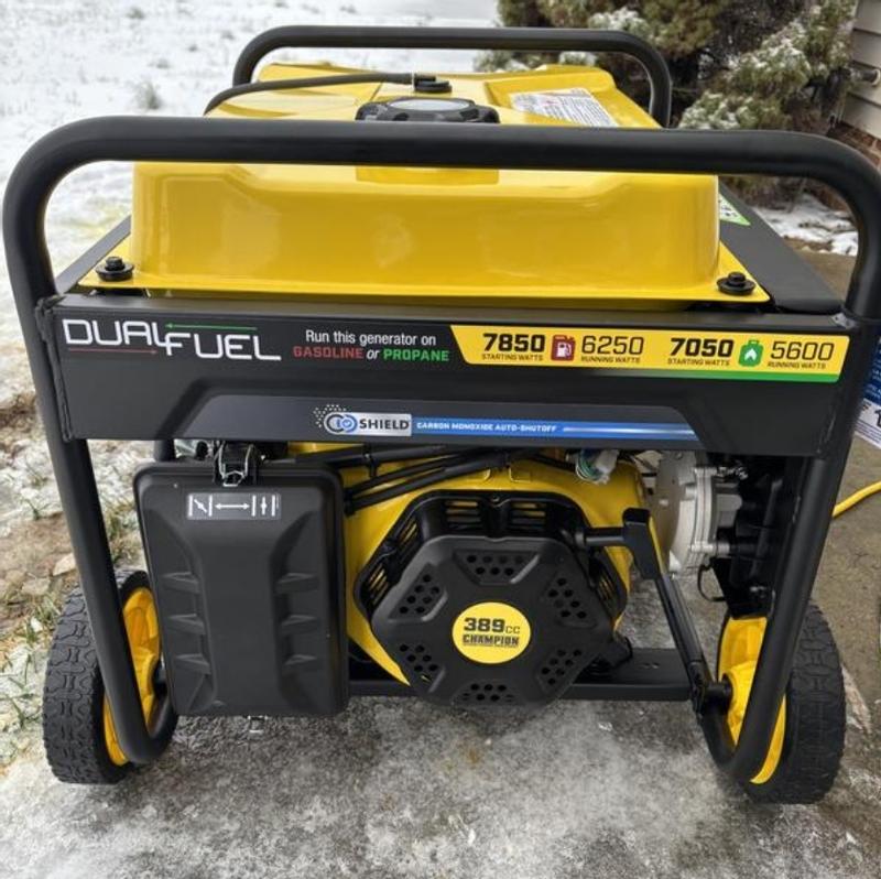 ⭐️⭐️⭐️⭐️FEELIA⭐️U-InG 6250W Dual Fuel Generator with CO Shield® - 201463 - Champion