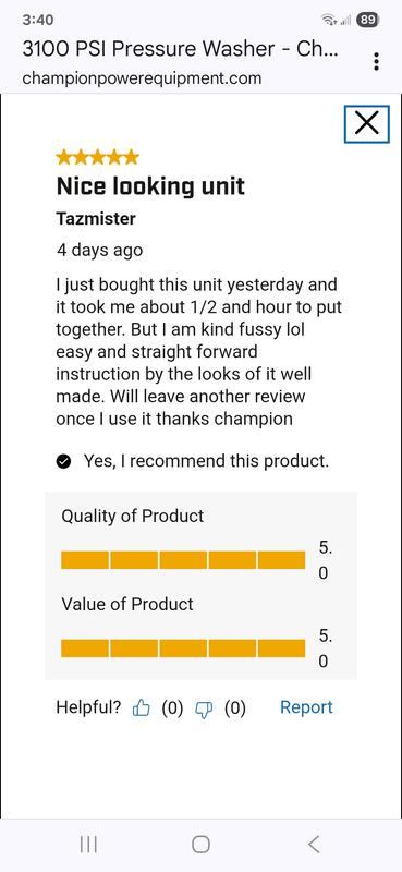 Confirmation of review