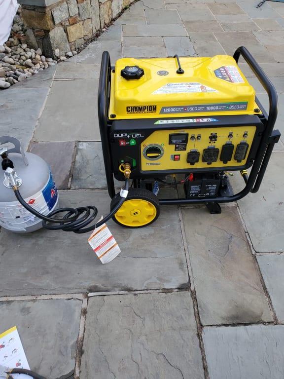 9500W Electric Start Dual Fuel Generator with CO Shield