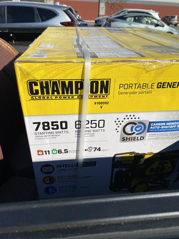 6250W Dual Fuel Generator with CO Shield® - 100592V