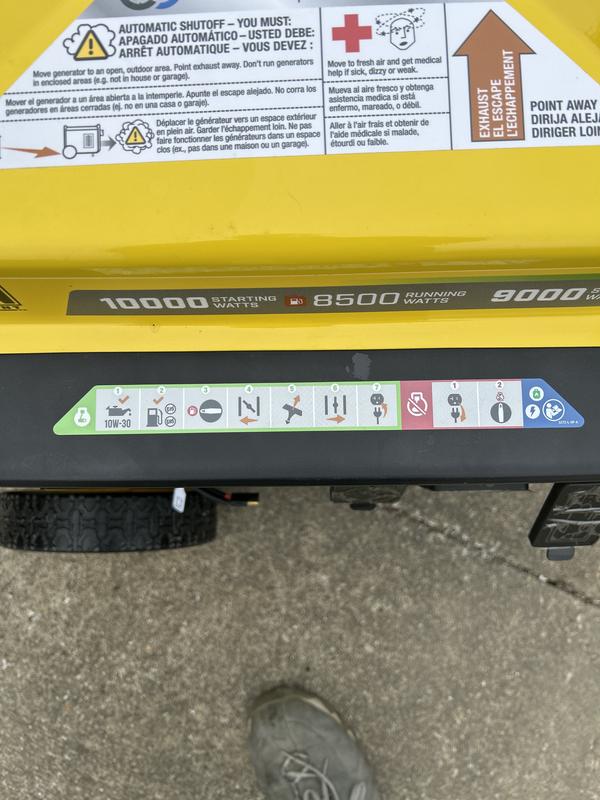 8500W Electric Start Dual Fuel Generator with CO Shield® - 201493