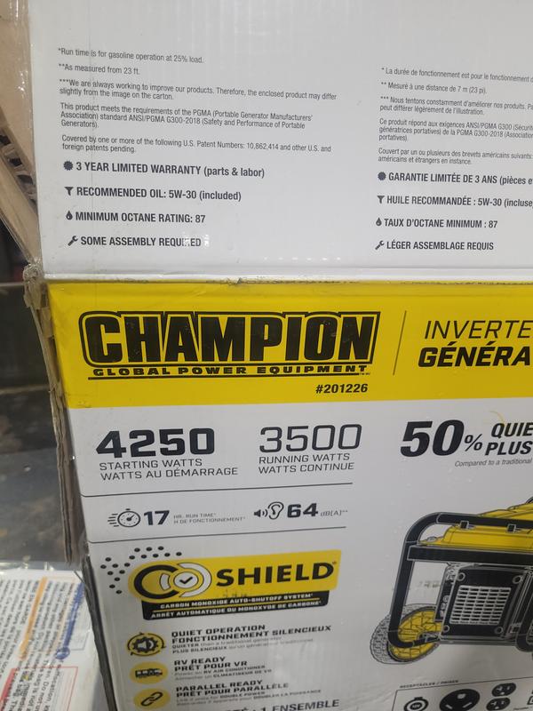 4250W Open Frame Inverter with CO Shield® - 201226 - Champion