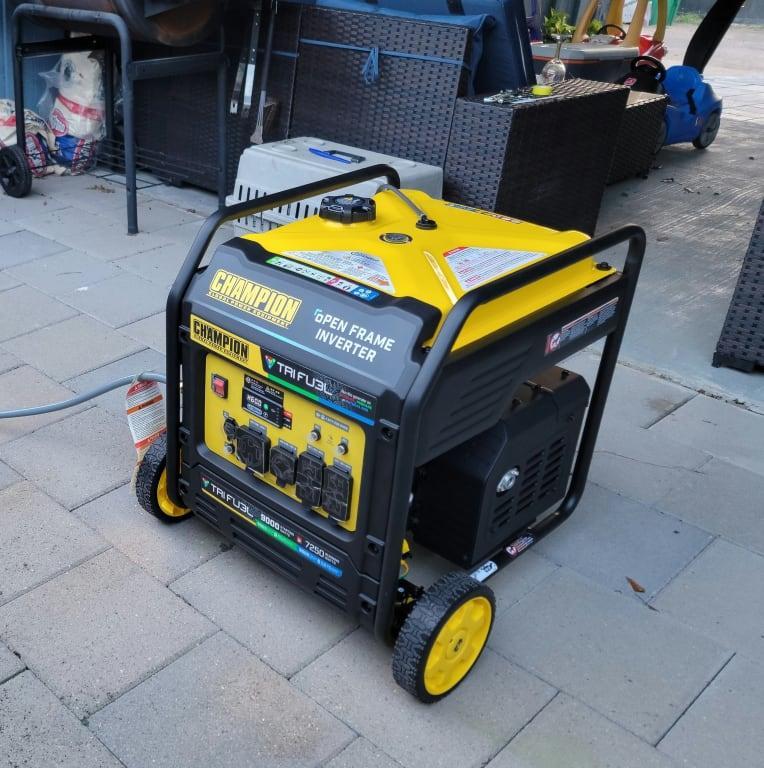 9000W Electric Start Tri Fuel Open Frame Inverter with CO Shield