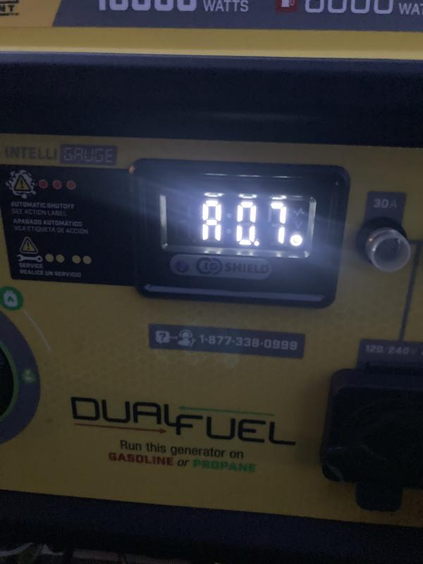 8000W Electric Start Dual Fuel Generator with CO Shield