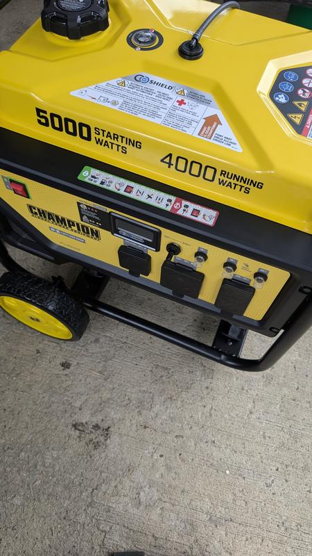 イエス/Absolutely Necessary/USA’71＆Aus’73 Champion Power Equipment 5000/4000 W RV Ready Portable Generator