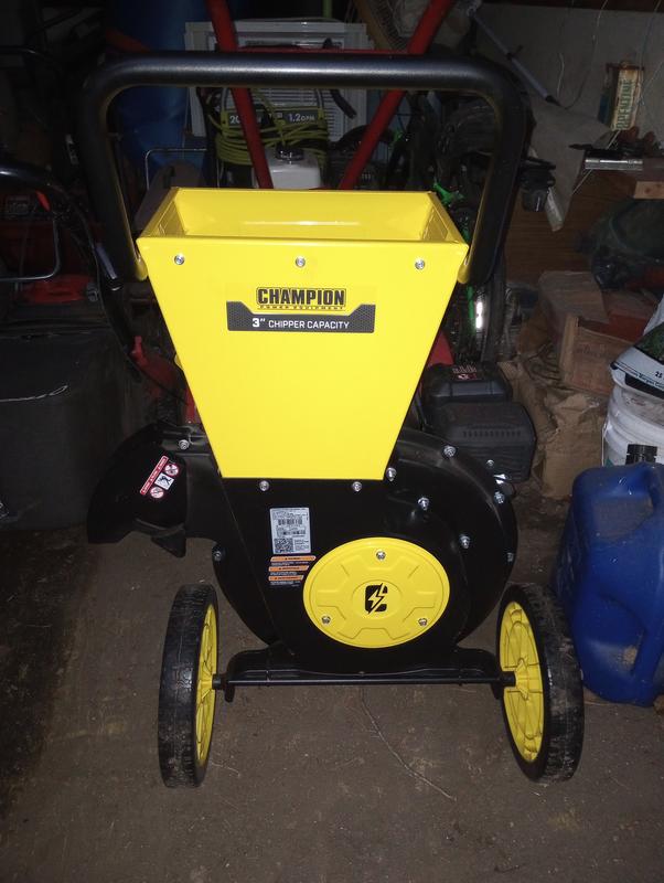 A-3 Champion Power Equipment 3 in. 338 cc Gas-Powered Wood Chipper