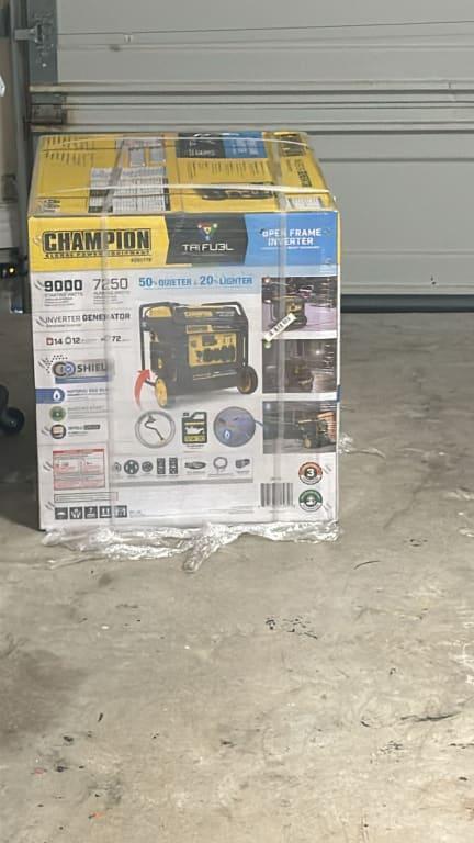 m 9000W Electric Start Tri Fuel Open Frame Inverter with CO Shield