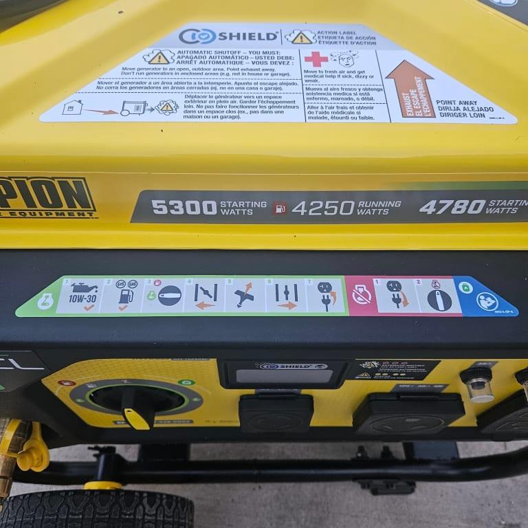 4250W Dual Fuel Generator with CO Shield® - Champion Power 4250W Dual Fuel Generator with CO Shield® - Champion Power