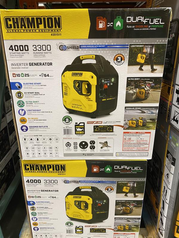 4000W Dual Fuel Inverter with CO Shield® - 201422 - Champion Power