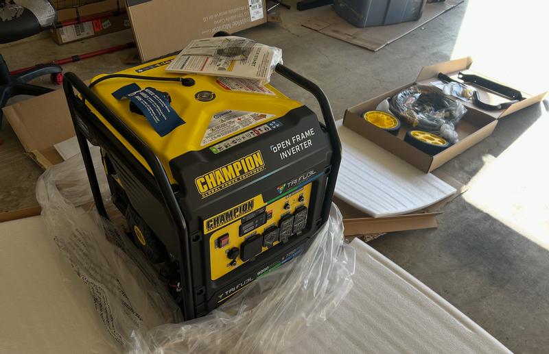 9000W Electric Start Tri Fuel Open Frame Inverter with CO