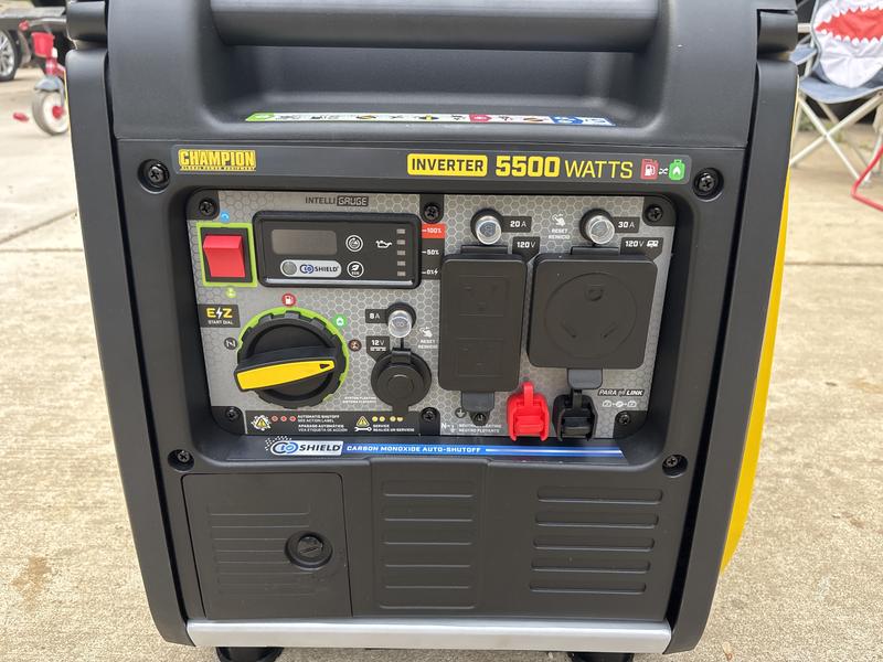 5500W Electric Start Dual Fuel Inverter with CO Shield