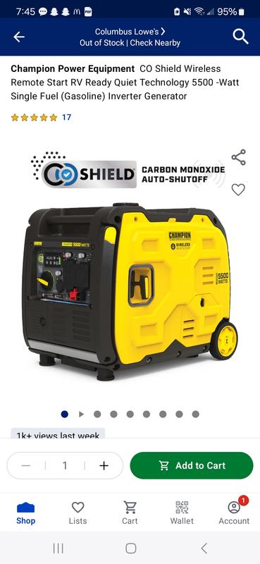 6500W Inverter with CO Shield® - 201238 - Champion Power