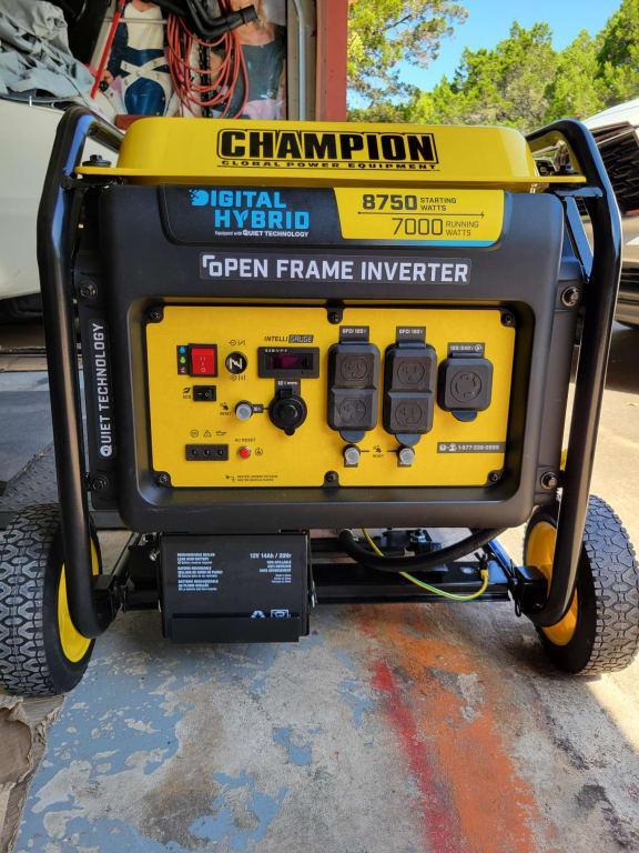 8750W Electric Start Open Frame Inverter - Champion Power