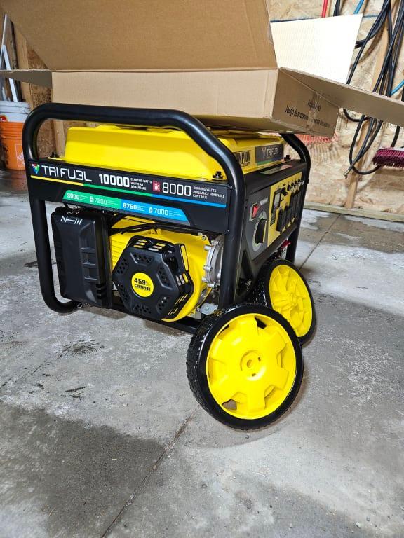 8000W Electric Start Tri Fuel Generator with CO Shield