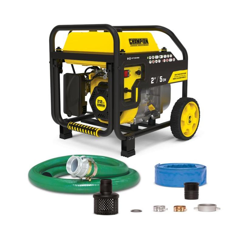2-Inch Semi-Trash Water Pump with Hose Kit – Champion Power