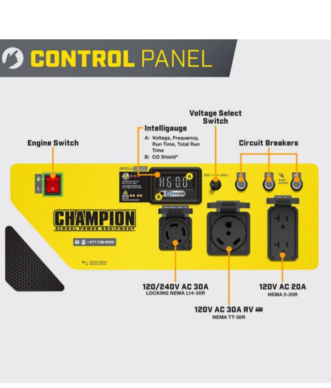 4000W Generator with CO Shield® - 201491 - Champion Power Equipment