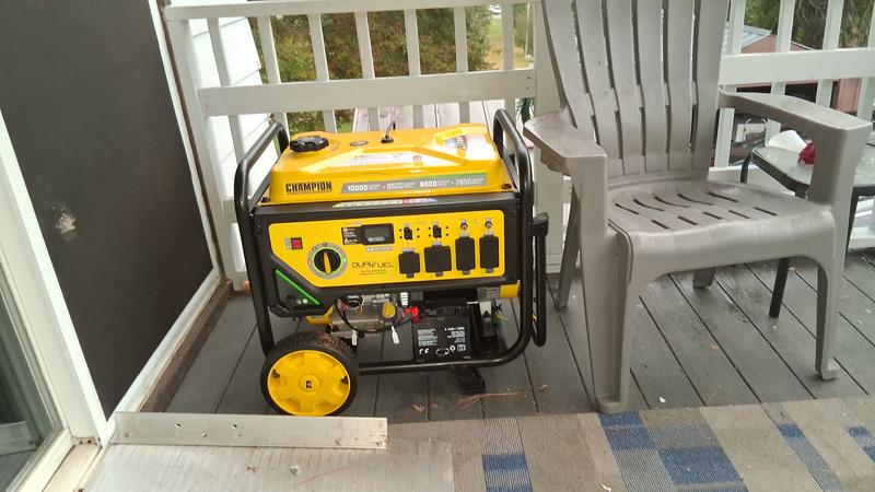◆ゆっち◆ 8500W Electric Start Dual Fuel Generator with CO Shield