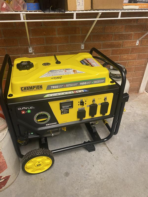 ⭐️⭐️⭐️⭐️FEELIA⭐️U-InG 6250W Dual Fuel Generator with CO Shield® - 201463 - Champion