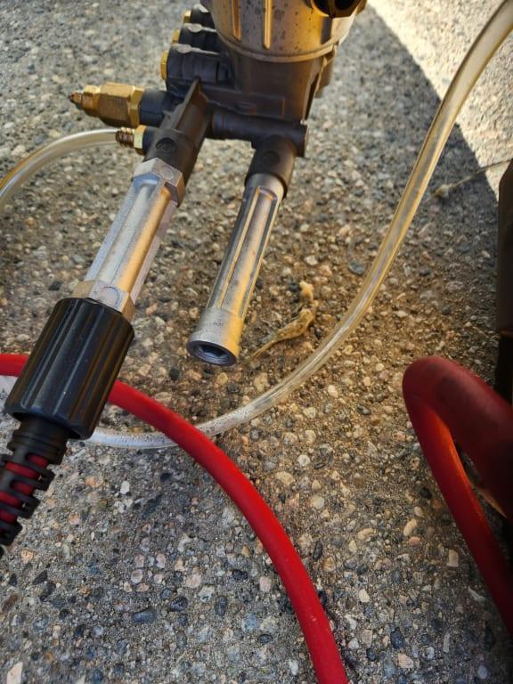 Broken water line stub