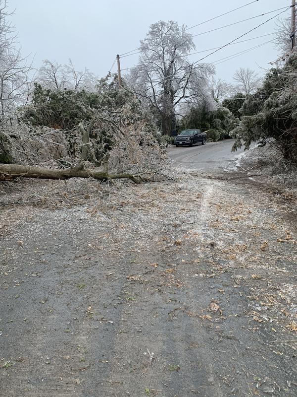 Ice storm and house hook up