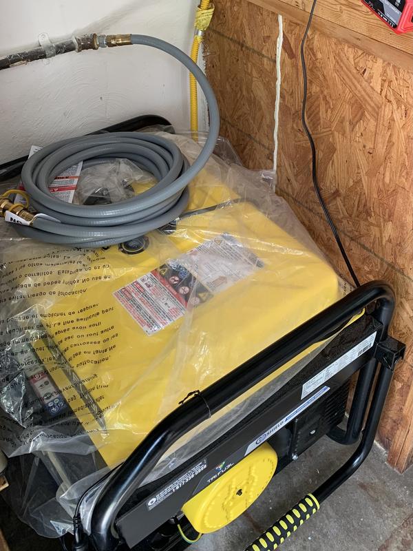 Natural gas hookup