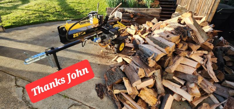 Champion 25 ton log online splitter for sale