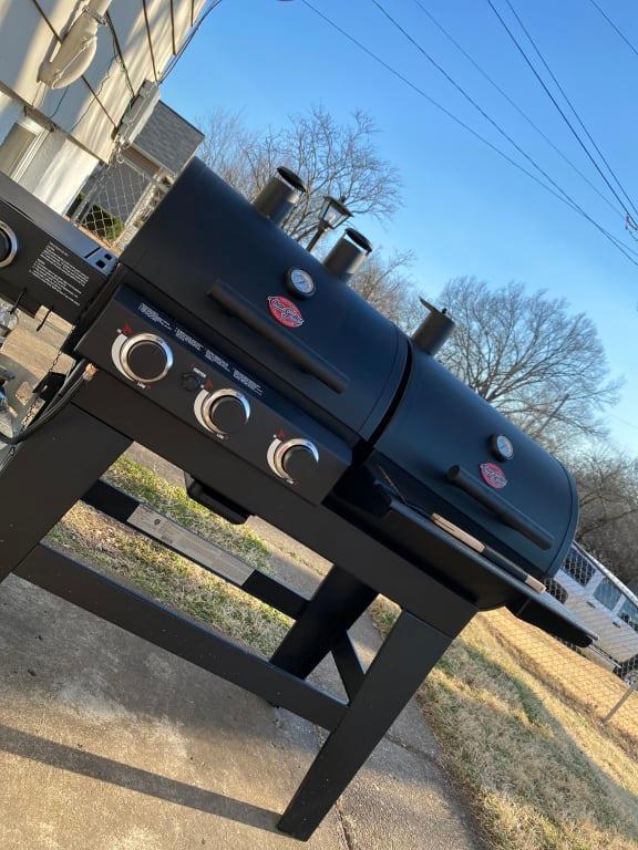 Double Play Gas Charcoal Grill Char Griller