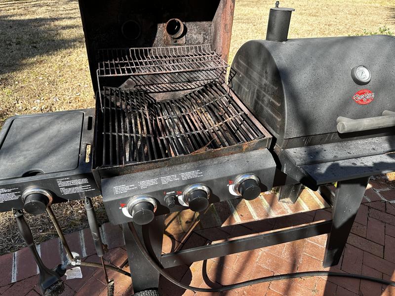 Reviews for Char Griller Double Play 1 260 sq. in. 3 Burner Gas and Charcoal Grill in Black Pg 1 The Home Depot