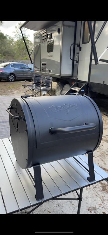 Firebox for char outlet griller