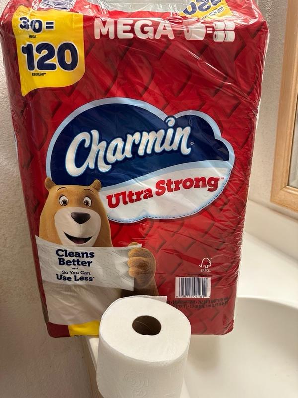 Charmin Ultra Strong 2 Ply Mega Toilet Paper Rolls 4 12 x 4 White 242 ...