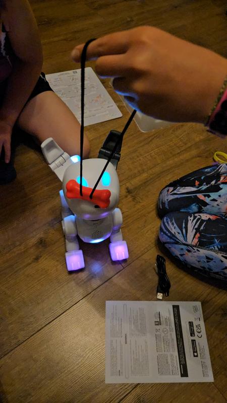 Dog-E - Interactive Robot Dog with Colorful LED Lights, 200+ Sounds & Reactions, App Connected