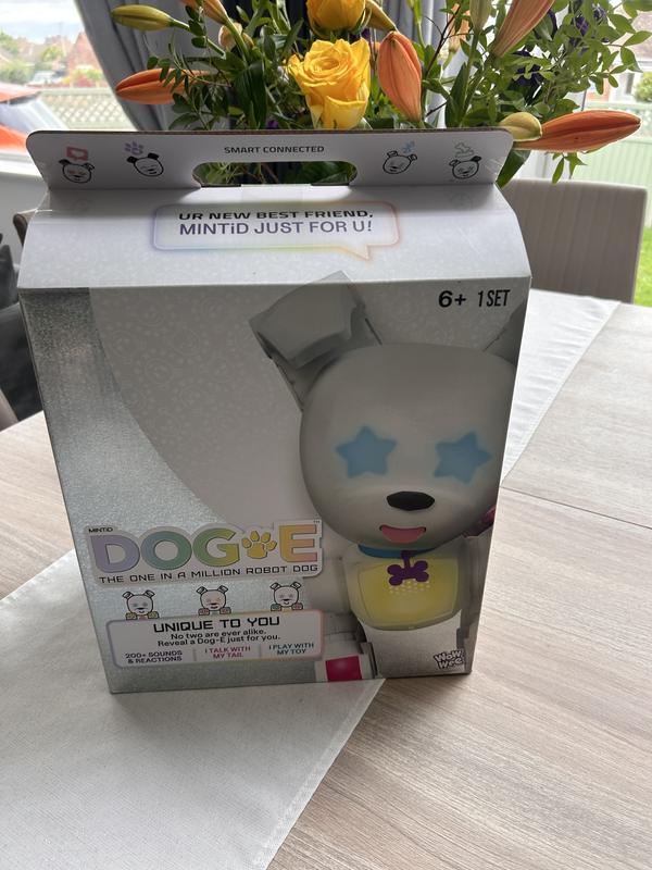 Dog-E - Interactive Robot Dog with Colorful LED Lights, 200+ Sounds & Reactions, App Connected