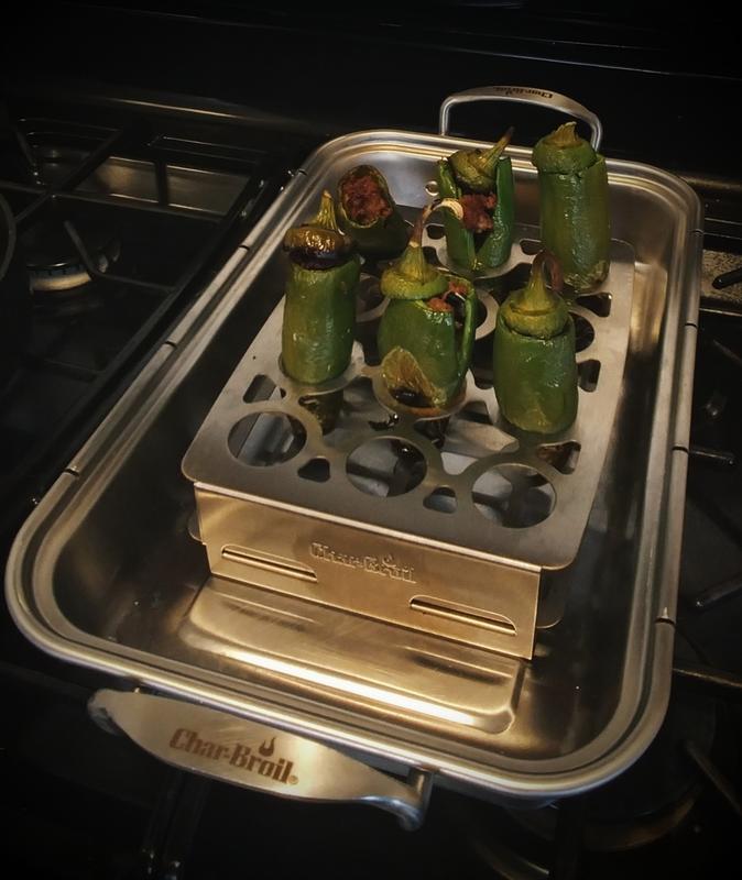 Char-Broil Grill+ Stainless Steel Jalapeno Popper Rack in the Grill ...