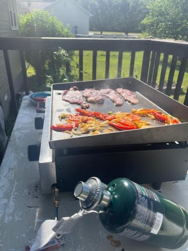 Small propane can be used