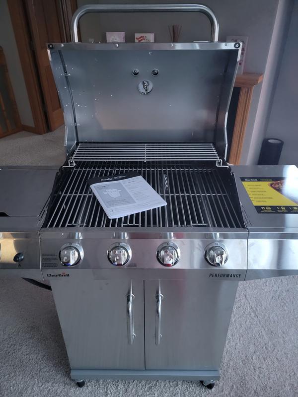 Ledelse Konsultere toilet Char-Broil Performance Series Silver 4-Burner Liquid Propane Gas Grill with  1 Side Burner in the Gas Grills department at Lowes.com