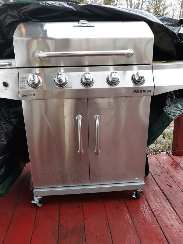 Char Broil Performance Series Silver 5 Burner Liquid Propane Gas