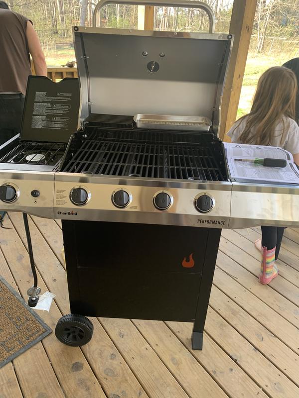 Char Broil Performance 4 BR Gas Grill with Side Burner Meijer