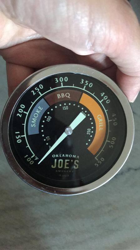 Oklahoma Joe's Round Grill Thermometer in the Grill Thermometers