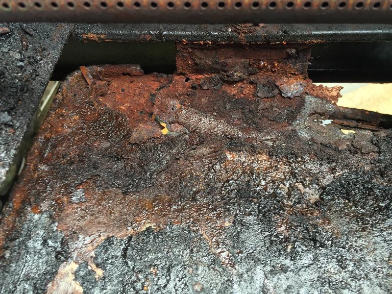 Bottom Heat Shield after 1.5 years of use.