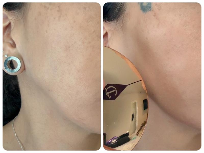 Customer photo for "Great finishing powder for better skin texture"