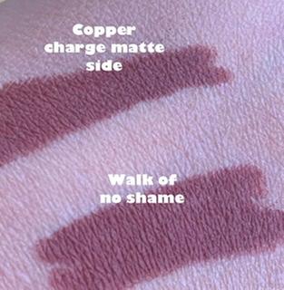 Copper charge matte and walk of no shame liners