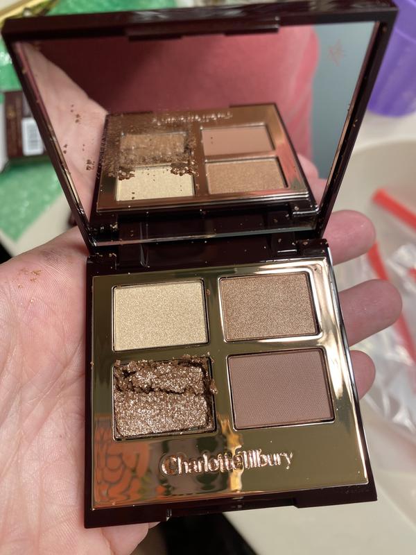 Customer photo for "Shimmer/glitter Shade Can’t Survive Shipping"
