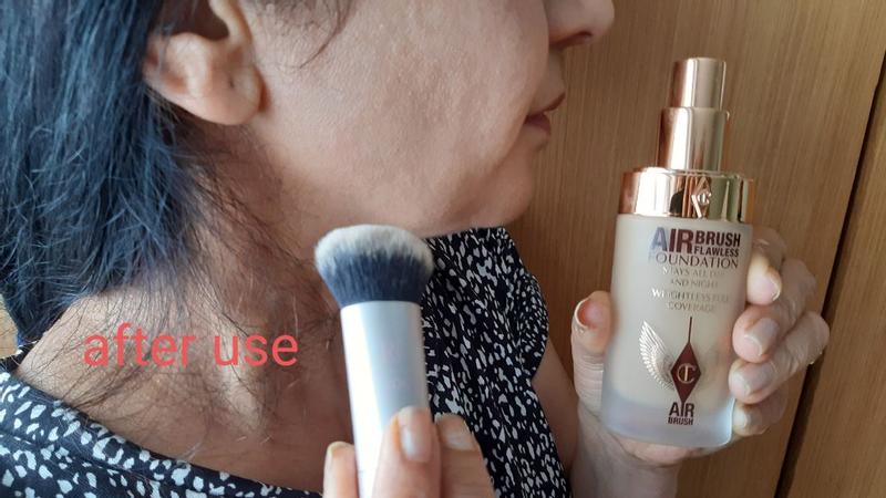 Customer photo for "Gorgeous natural looking foundation"