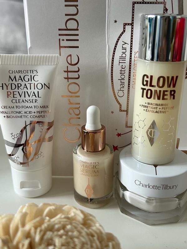 Customer photo for "This routine gives hydration softness and glow at the same time"