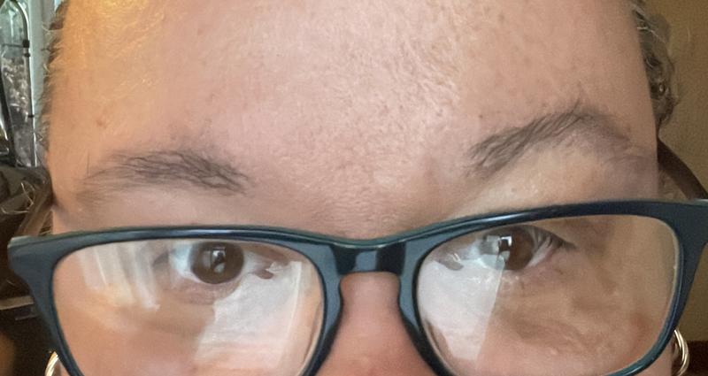 1st picture I have only used Legendary Brows on the left. So you can see the difference. 2nd picture is full coverage.