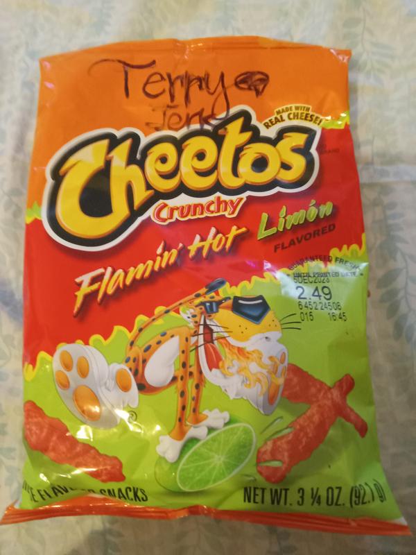Cheetos Cheese Flavored Snacks, Flamin' Hot Limon, Crunchy 2 Oz