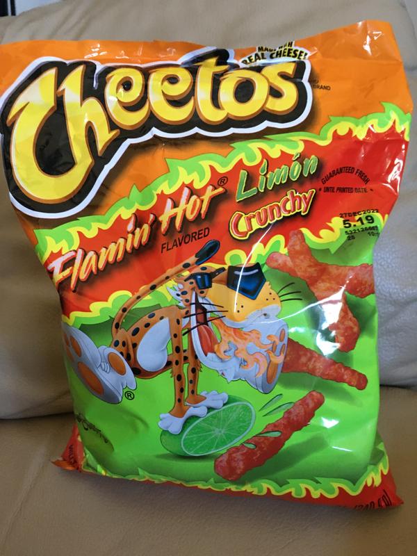 Cheetos Flamin Hot Limon Crunchy